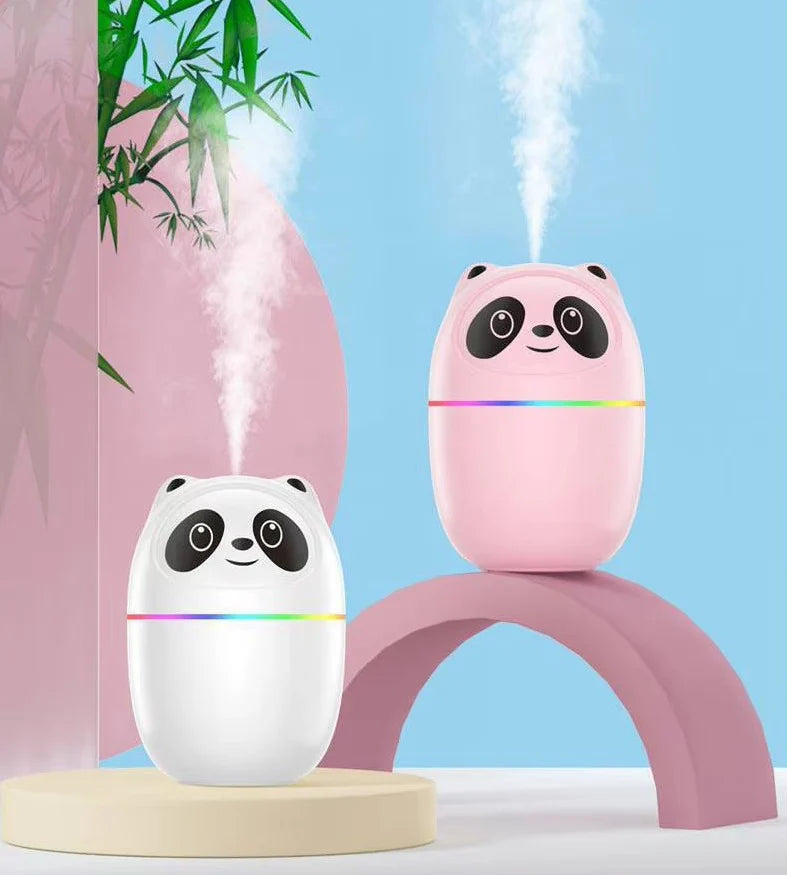 Cute Panda Mini Air Humidifier A10 – Perfect for Desk, Travel, Car & Office